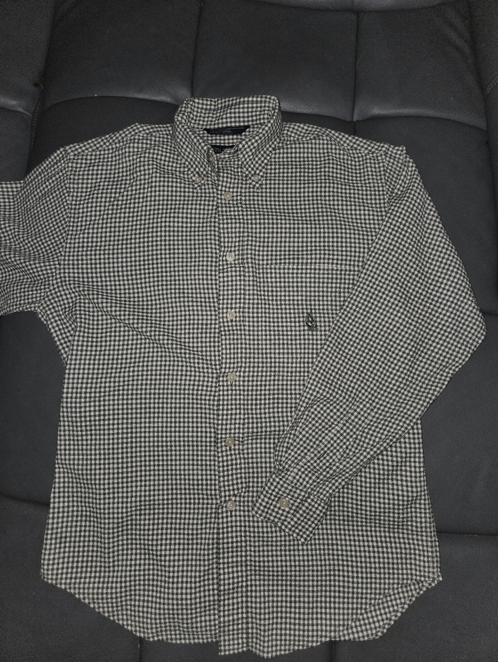 Nautica gingham button down shirt